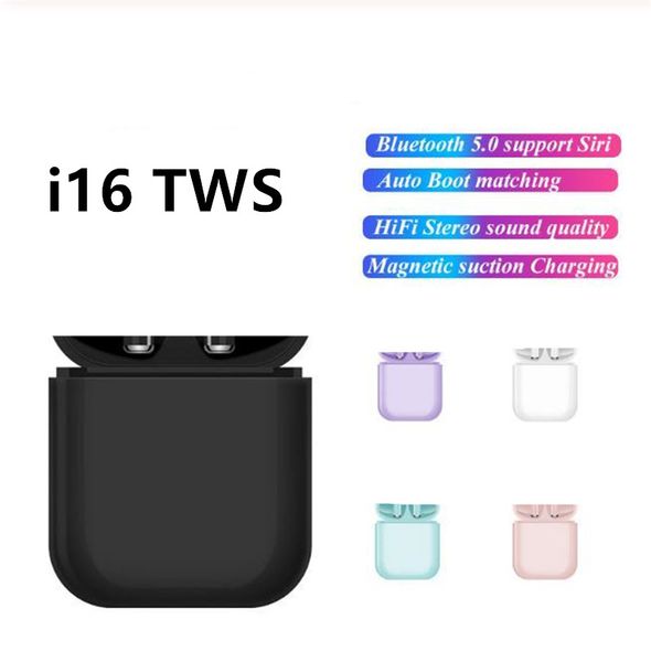

i16 tws bluetooth 5.0 earphone wireless earbuds touch ear with mic earphones for ios android pk i10 i12 i13 i14 i15 tws
