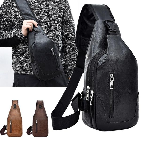 

multi-pocket sling shoulder purse casual chest pack travel crossbody bags male multi-pocket sling shoulder casual purse