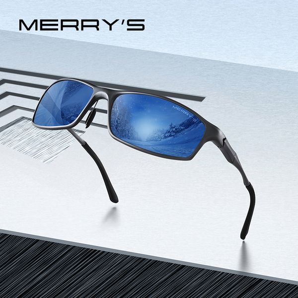 

merrys men fashion aluminum alloy sunglasses hd polarized sun glasses for men outdoor sports uv400 protection s8266, White;black