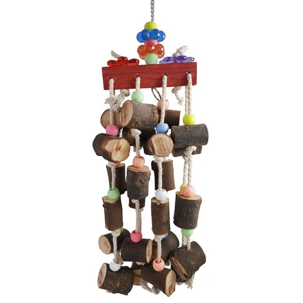 

very will real raw wood gnaw toys fit destructive power strong real large parrot