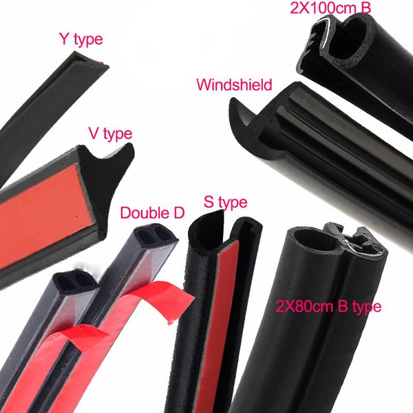 

d/p/z/b/y car styling auto rubber seals car door seal weatherstripping sound insulation door seal windshield rubber strip