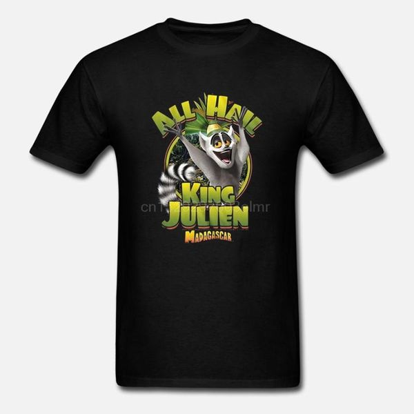 

madagascar king julien navy children t-shirt, White;black