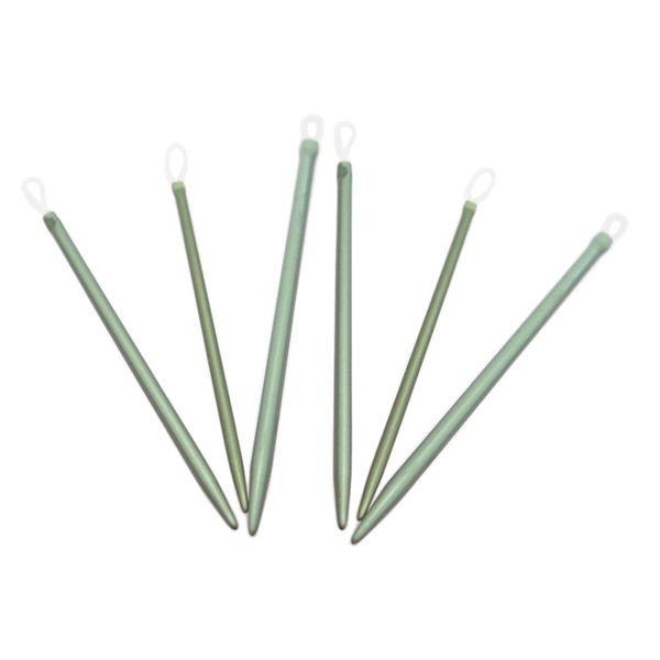 

6 pieces aluminium alloy wool needles knitting accessories for needlework craft, Black;white
