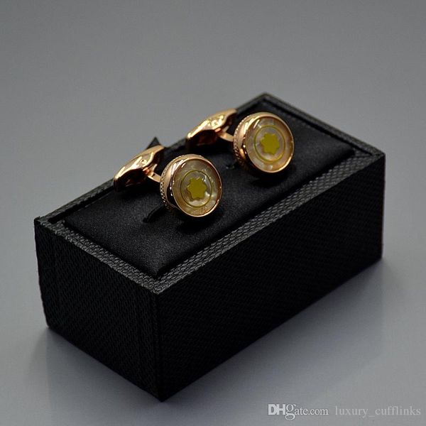 

mb mens wed cufflinks wholesale price classic jewelry luxury cuff links for man with box, Silver