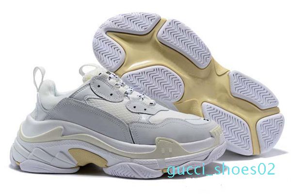 

2019 fashion paris 17fw triple-s sneaker тройной s casual luxury папа дизайнер мужских женщины черного спорт теннис кроссовки 36-45 g02, Black