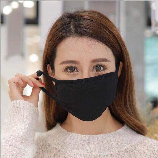 

2020 face mask black anti-dust cotton masks for winter warm washable party mask