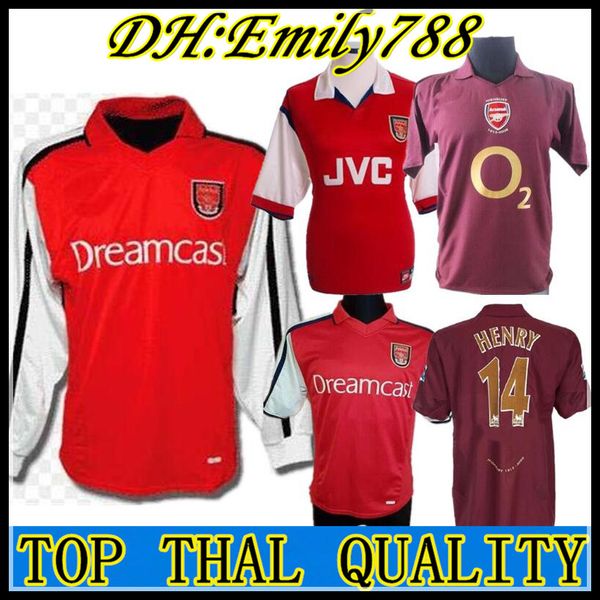 

2005 2006 highbury home football hirt jer ey occer pire henry reye 2000 02 retro jer ey 05 06 98 99 bergkamp long leeve 2008 07