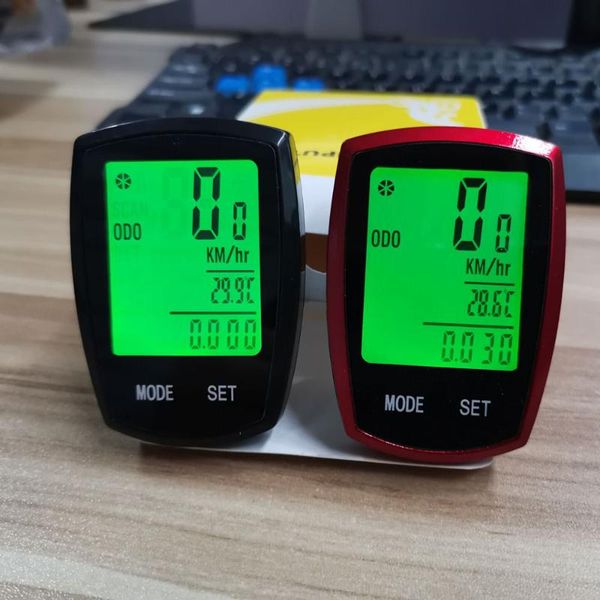 

rutveing bicycle computer wireless & wired multi-function led screen back light waterproof handlebar satch bike accessories