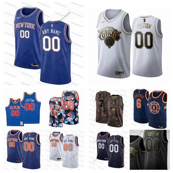 

custom new york knicks 13 morris 30 randle 9 barrett 1 portis 23 robinson men women kid any name number 19/20 basketball jerseys, Black;red