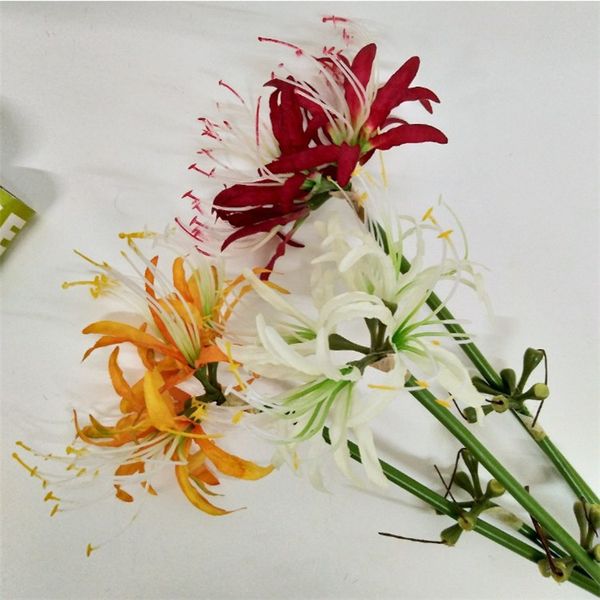 

fake single stem equinox flower 23.62" length simulation manjusaka for wedding home decorative artificial flowers
