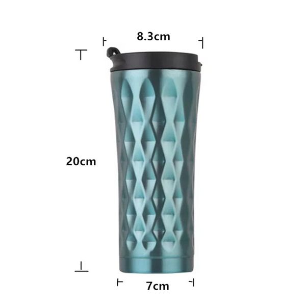 

500ml double wall stainless steel car coffee mug heat preservation cup coffee tea mug thermo water bottle other dinnerware