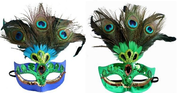 Nova máscara de pavão lantejoulas máscara de natal strass máscara de halloween meia cara festa de aniversário suprimentos brinquedos brinquedos
