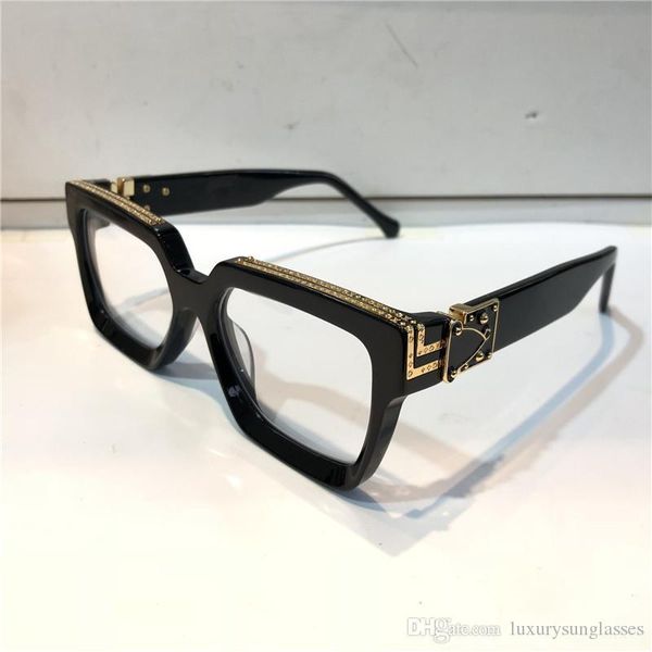 

luxury millionaire explain m96006wn glasses retro vintage men designer glasses shiny gold summer style laser logo gold plated quality, White;black