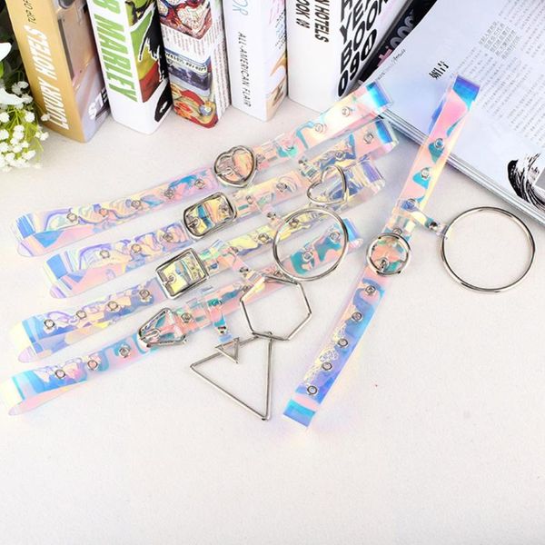 

fashionable retro ring belt for women ladies laser transparent narrow waistbands female heart pendant pin bucket waist belts, Black;brown