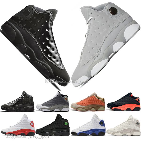 

13 13s cap and gown terracotta blush mens basketball shoes chicago cat black infrared flints bred boys men sport sneakers designer us 5.5-13, White;red