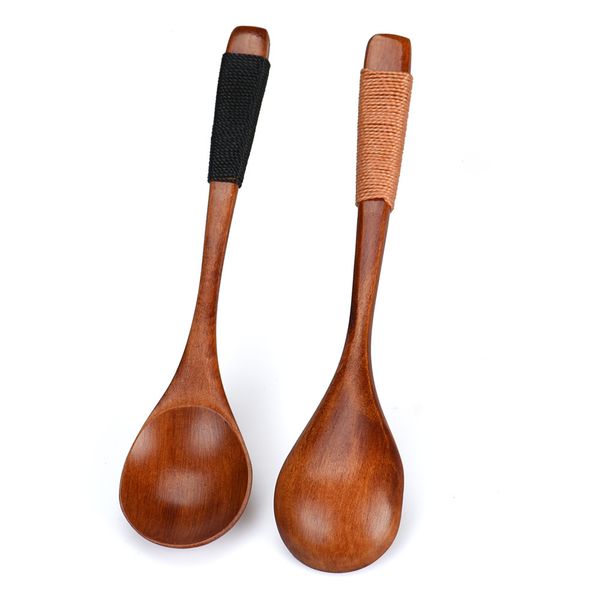 

14cm wooden spoon bamboo kitchen cooking utensil tool wood soup teaspoon catering spoon for kicthen new arrive sale
