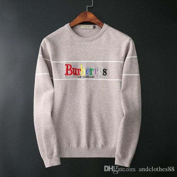 

2020 international new distinguished sweater cashmere sweater letters sweater fashion mens sweaters designer jumper, White;black