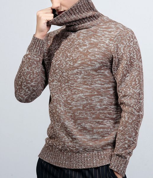 

men sweater korean thin knit slim casual long sleeve turtleneck men's sweater, White;black