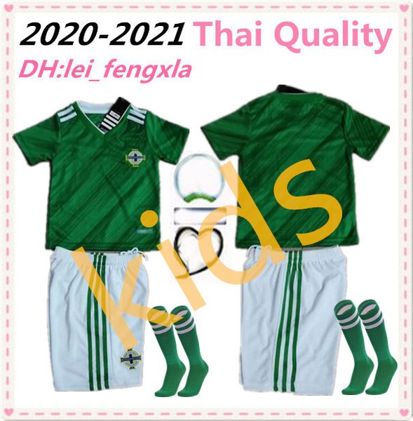 

2020 2021 северная ирландия детские комплекты 19 20 северная ирландия главная зеленый дети футбол джерси льюис дэвис макнейр эванс мальчики