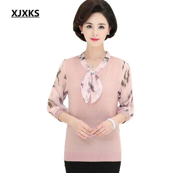 

xjxks women sweaters and pullovers 2019 new spring thin sweater women knitted casual sweater plus size jumper, White;black