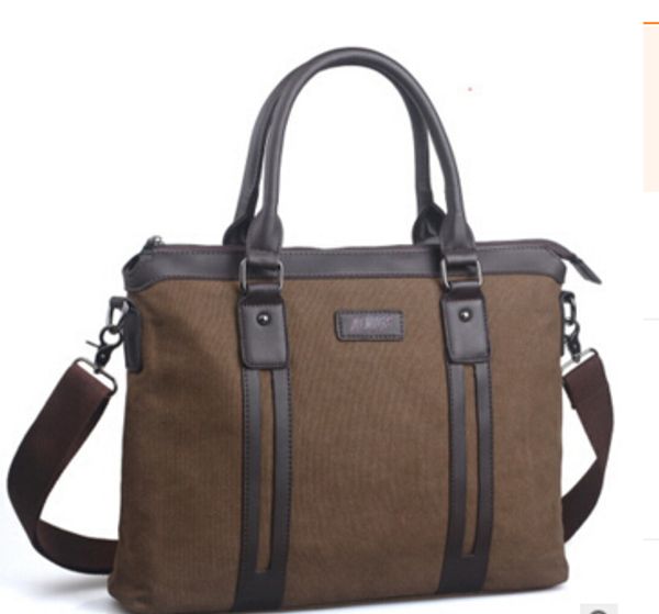 

korean men canvas bag man bag documents handbag shoulder messenger