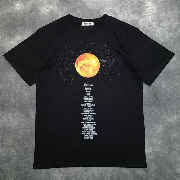 

t shirt vet men women 3d printing solar system gallery venus mars t-shirt embroidery vetements tee, White;black