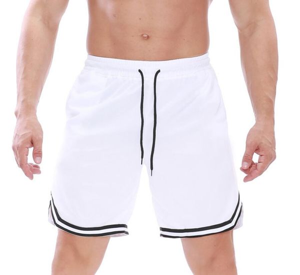 

2020 new lp2050 summer short mens gym casual cotton jogger shorts men fitness bodybuilding zip pocket shorts loose, White;black