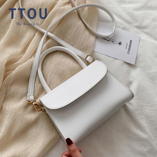 

2020 fashion small women bag pu leather handle handbags pu shoulder bag flap crossbody bags for women messenger bags