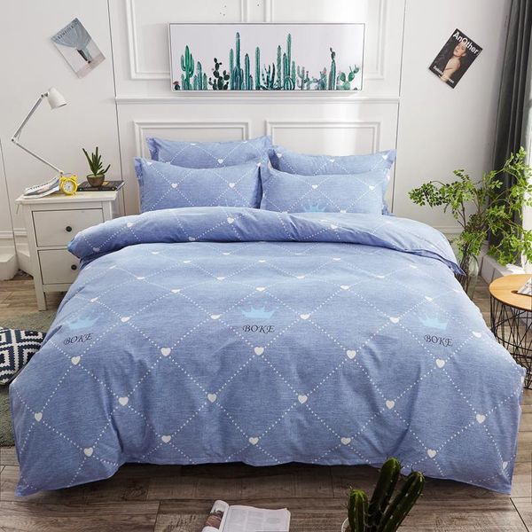 

simple and stylish bedding plant flower quilt cover blue bed linen quilt cover pillowcase bedding set of 3 sets of 4 sets