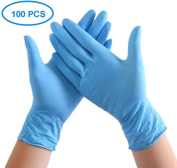 

100шт одноразовые латексные перчатки лабораторные резиновые латексные защитные перчатки горячие продажи бытовых чистящих средств