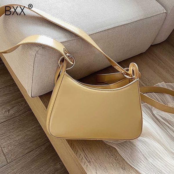 

bxx] solid color pu leather crossbody bags for women 2020 summer elegant shoulder handbags female travel cross body bag hn486