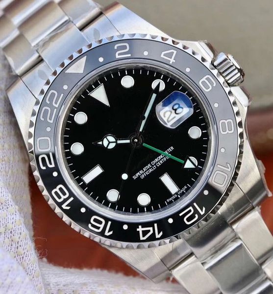 

Новая мода GMT керамический ободок Mens механически из нержавеющей стали Автоматиче