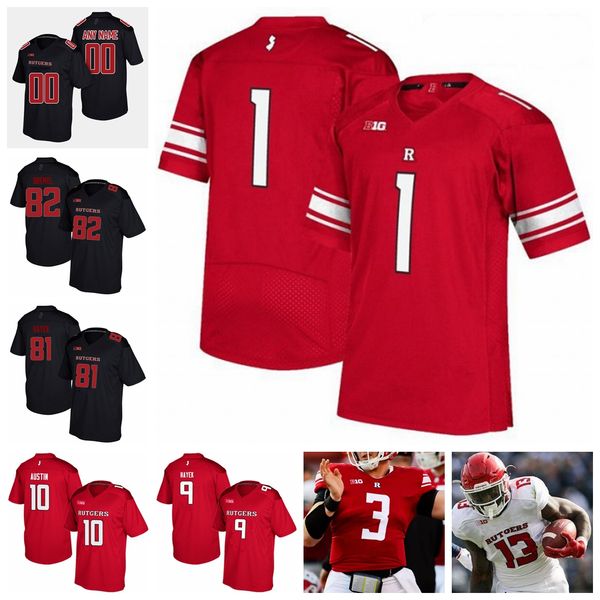 

ncaa rutgers scarlet knights college football jerseys elorm lumor jersey isaih pacheco jonathan hilliman justin davidovicz custom stitched, Black