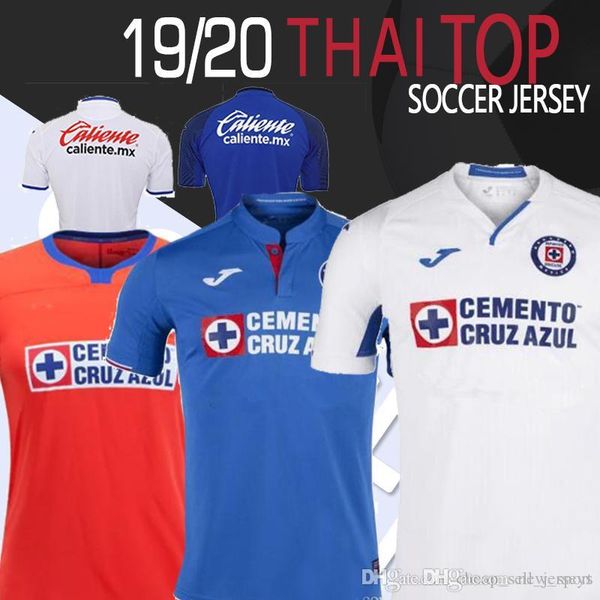 

thailand 19 20 cruz azul soccer jersey 2019 2020 mexico liga mx cruz azul football shirts camiseta de fÃºtbol maillot de foot top, Black;yellow