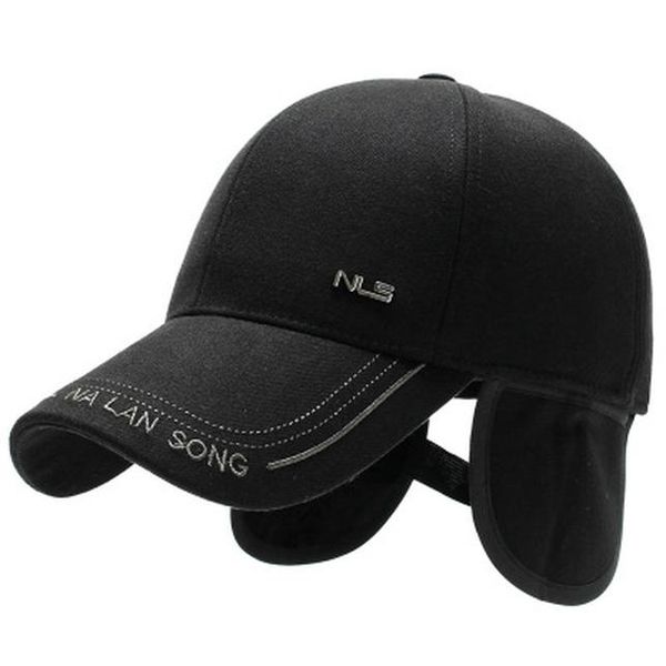 

2020 новй мђжкой hat зима Ѭеднего возѬаа и пожил лдей earmuffs бейболка еѬн, Black;white
