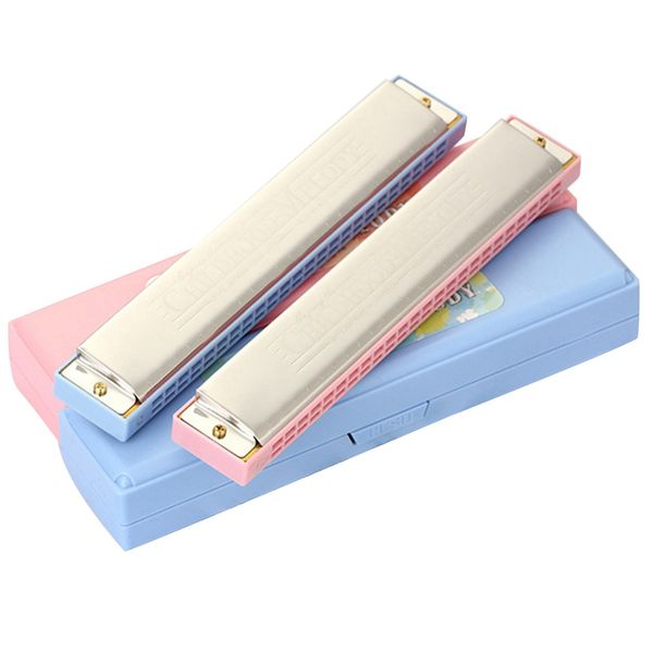 

harmonica 24 holes key colorful harmonica mouth piano organ music musical instrument diatonic harp