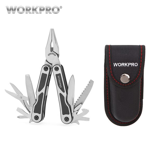 

workpro 15 in 1 multi plier stainless steel multitool wire stripper crimping tool knife cable cutter