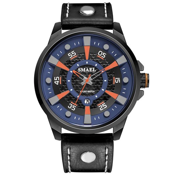 

2020 relogio masculino with date leather reloj hombre watch men erkek kol saati montre homme gifts, Slivery;brown
