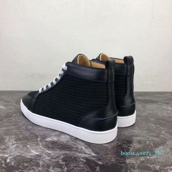 

mens designer shoes for men women designer red bottom shoes women shoes men loafers casual genuine leather b35, Black