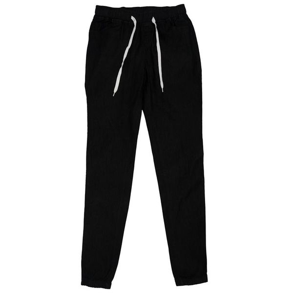 

women casual jogger pants drawstring elastic waisted jeans solid ladies denim pants slim leggings, Blue