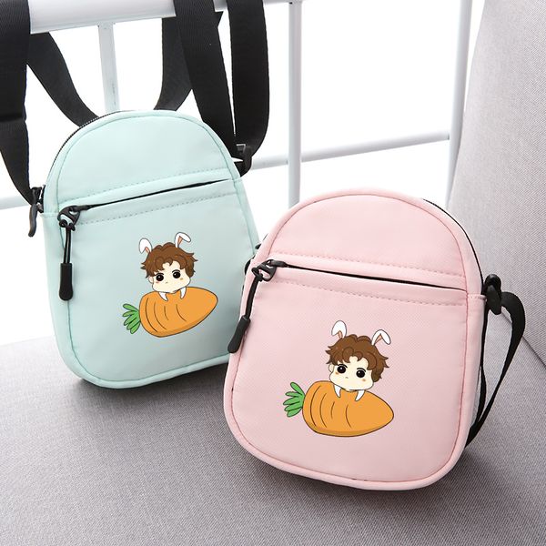 

ni wei er cute cartoon boy carrot print women bags messenger shoulder crossbody bags 2019 sac a main mini mobile keys cards bag