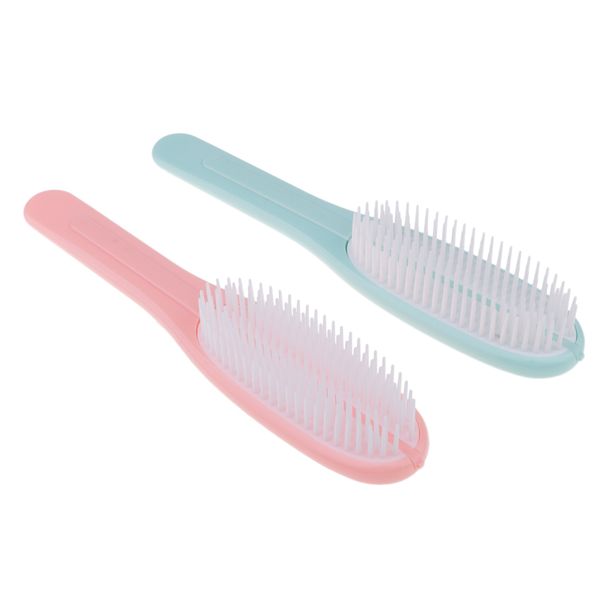 

2pcs fashional hairdressing hiarstyling antistatic dismountable plastic comb, Silver