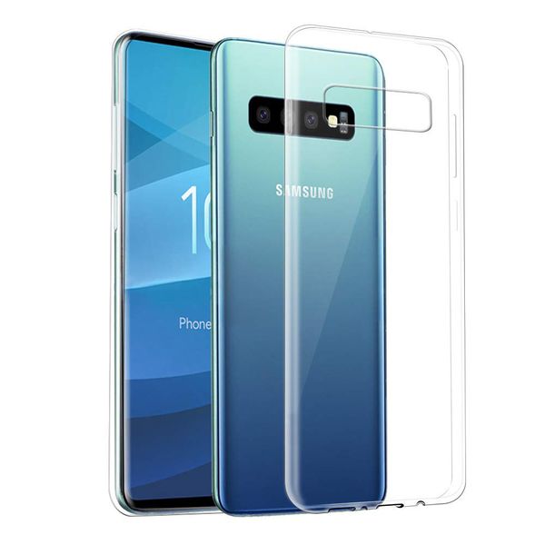 

for samsung galaxy s10 10e s9 software tpu s8 s7 s6 frame note10 pro 9 transparent silica gel protective cover