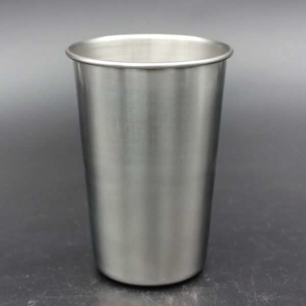 

16oz stainless steel pint cup metal beer mug unbreakable bpa eco-friendly for drinking drinkware tool rra1962