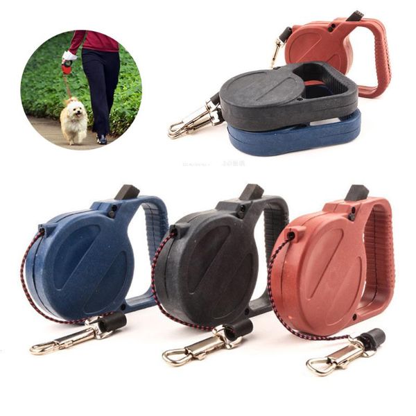 

3m pet automatic leashes retractable dog running leash extending puppy walking leads pets harness collar traction rope