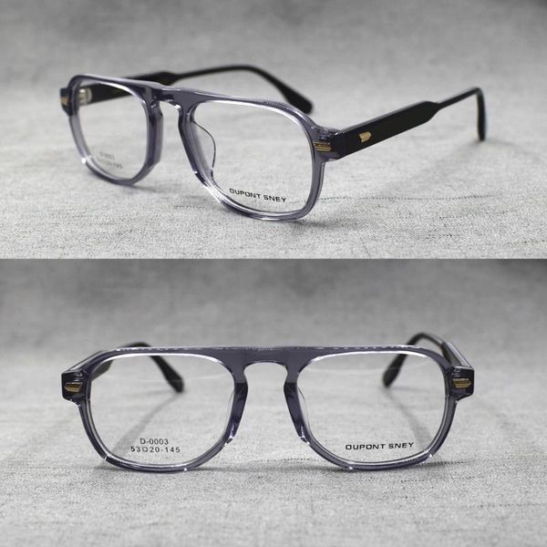 

vintage acetate full rim eyeglass frames men women hand made glasses rx able myopia optical quality, Black