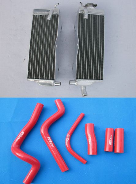 

new aluminum radiator & silicone hose for cr500 cr500r cr 500r 1989 89 kit red blue white