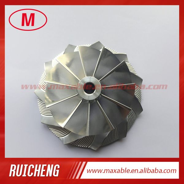 

td05h 20g upgrade 53.11/70.98mm 11+0 blades reverse turbocharger billet/milling/aluminum 2618 compressor wheel