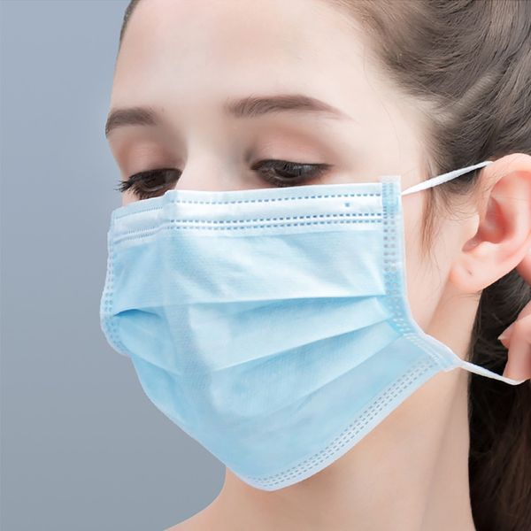 

anti-pollution 3 laye protection face masks elastic ear loop disposable dust filter safety mask