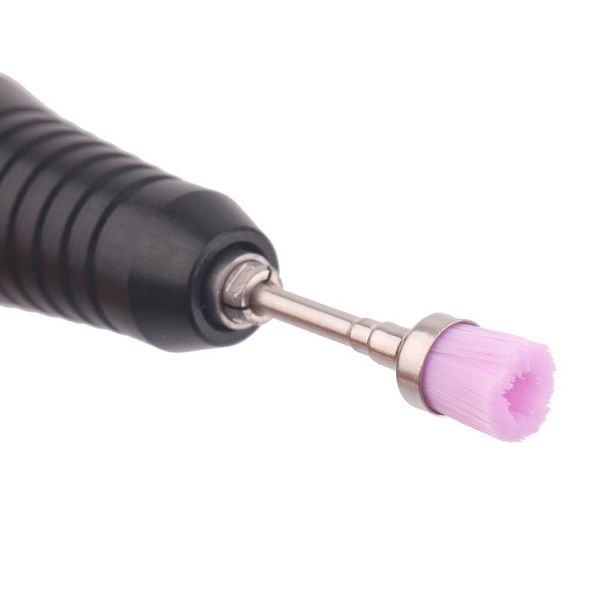 

nail tools electric grinder to clean nail polish dust brush, Yellow